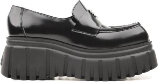 Aniye By Zwarte platte mocassins schoenen