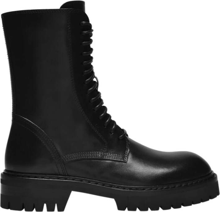 Ann Demeulemeester Alec Boots in Black Leather Zwart Dames