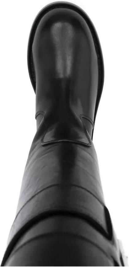 Ann Demeulemeester Leren Laarzen met Gesp - Foto 2