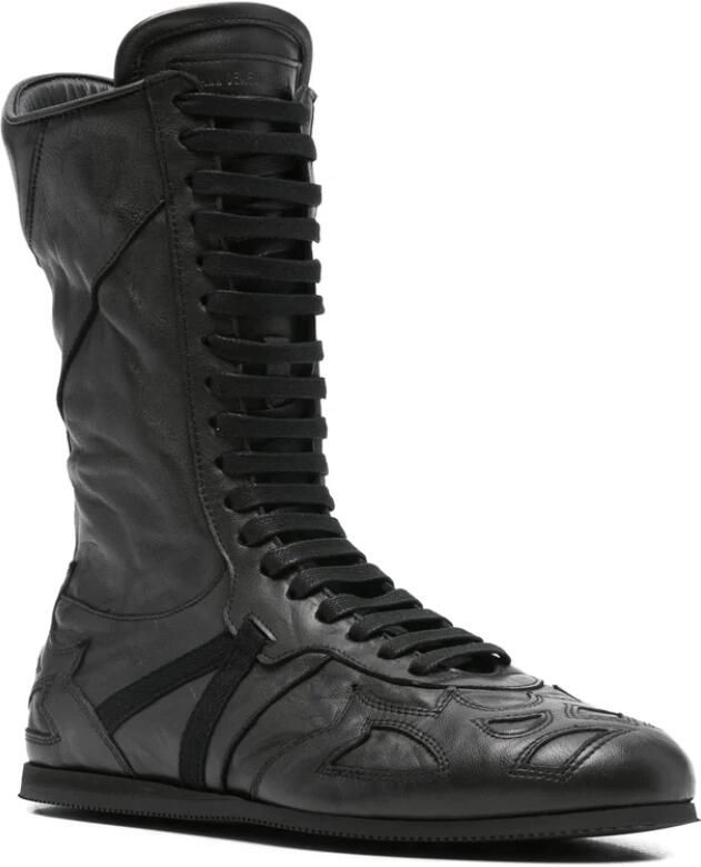 Ann Demeulemeester Palne High-Top Boxing Sneakers