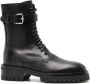 Ann Demeulemeester Core Zwarte Gevechtslaarzen met Gesp - Thumbnail 1