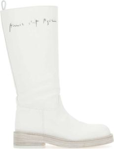 Ann Demeulemeester Ivory canvas Jose Boots Wit Dames