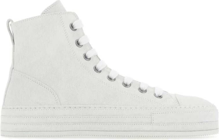 Ann Demeulemeester Krijt suede sneakers Wit Dames