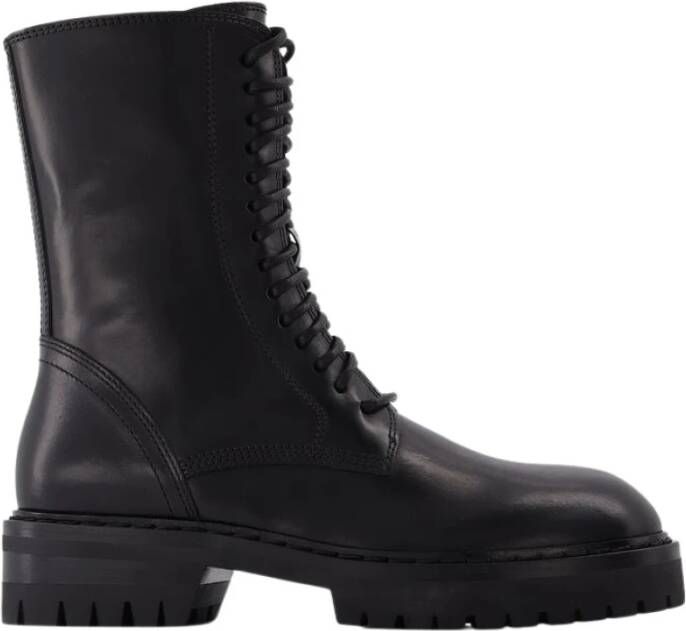 Ann Demeulemeester Alec Boots in Black Leather Zwart Dames