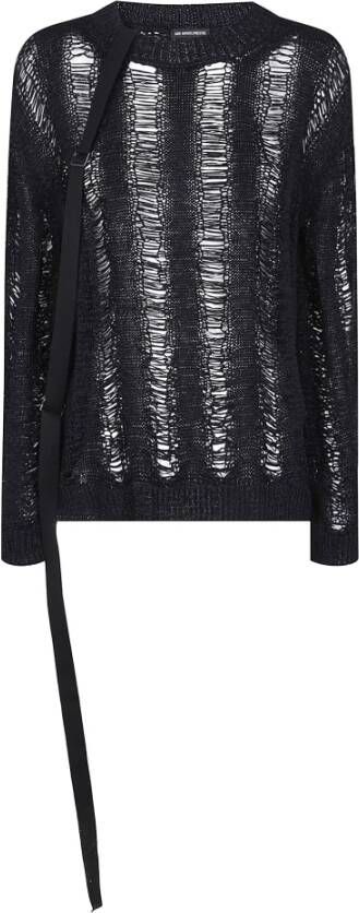 Ann Demeulemeester Laddersteek Boothals Oversized Top