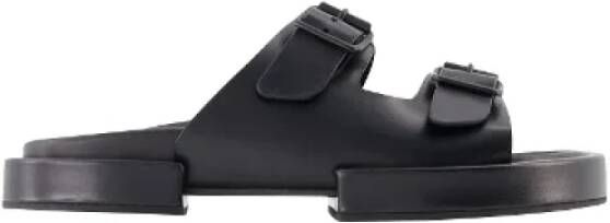 Ann Demeulemeester Leather sandals Zwart Unisex