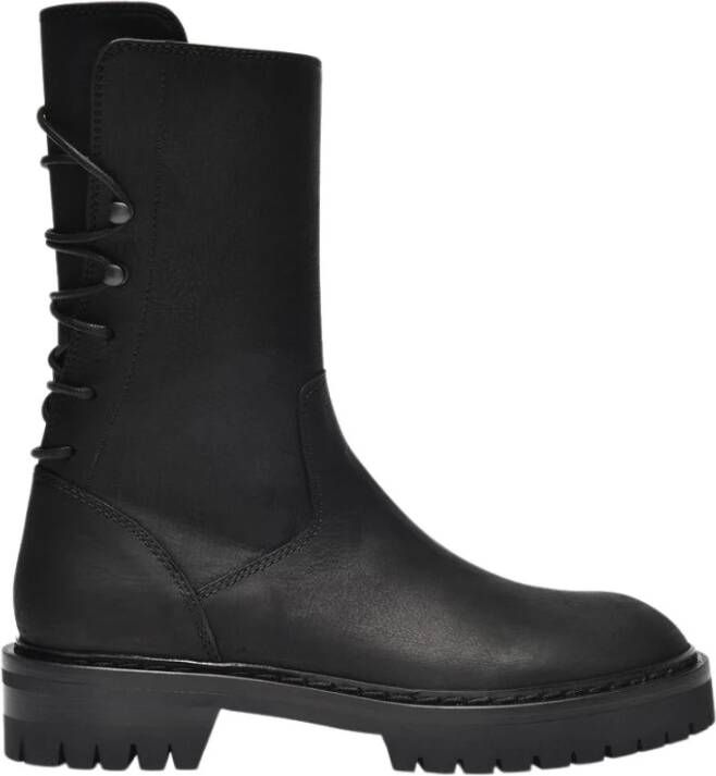 Ann Demeulemeester Louise Ankle Boots in Black Leather Zwart Dames