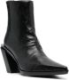 Ann Demeulemeester Zwarte Leren Enkellaarzen Florentine Black Dames - Thumbnail 1