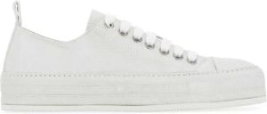 Ann Demeulemeester Verfraaide lederen sneakers Wit Dames