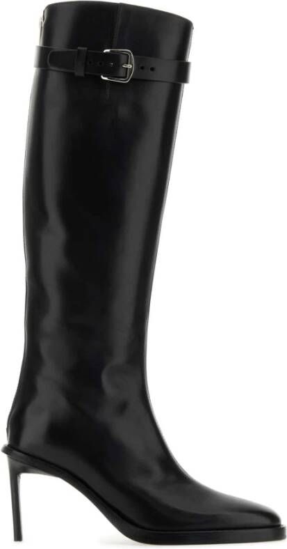 Ann Demeulemeester Zwarte Hoge Laarzen- Hakhoogte: 9 cm Black Dames