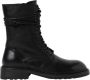 Ann Demeulemeester Zwarte LaceUp Enkellaarzen - Thumbnail 1