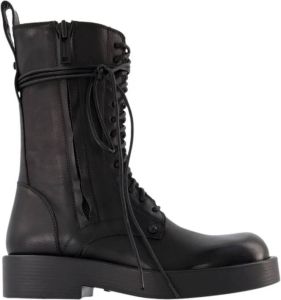 Ann Demeulemeester Maxim Ankle Boots in Black Leather Zwart Dames