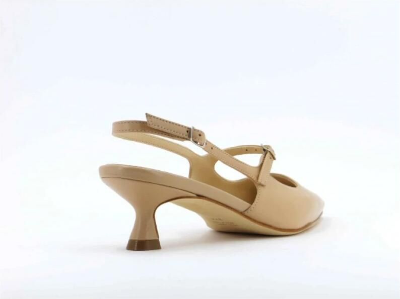 Anna F. Beige Leren Slingback Schoenen