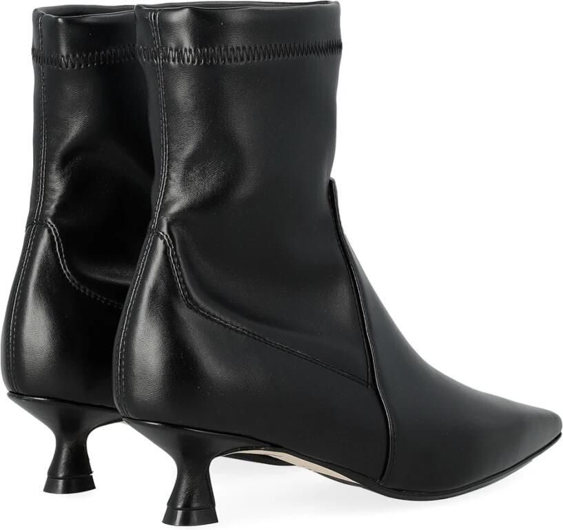 Anna F. Stretch Nappa Zwarte Leren Schoenen