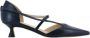 Anna F. Blauwe leren Decollete schoenen - Thumbnail 1