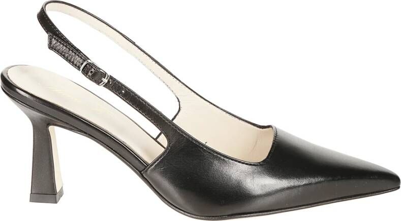 Anna F. Elegante Zwarte Nappa Décolleté Schoen