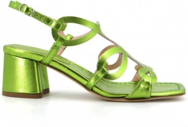 Anna F. High Heel Sandals Green Dames