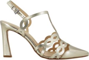 Anna F. Hoge hiel sandalen Geel Dames