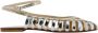 Anna F. Leren sandalen platina zilver enkelband - Thumbnail 1