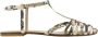 Anna F. Leren Sandalen Python Print Enkelband - Thumbnail 1