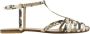Anna F. Leren Sandalen Python Print Enkelband - Thumbnail 1