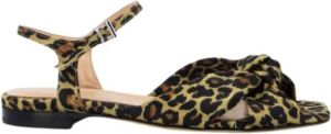 Anna F. Platte sandalen Bruin Dames