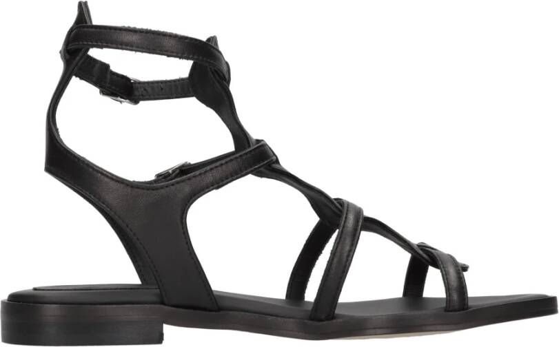 Anna F. Platte schoenen Zwart