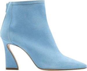 Anna F. Suede laars Blauw Dames