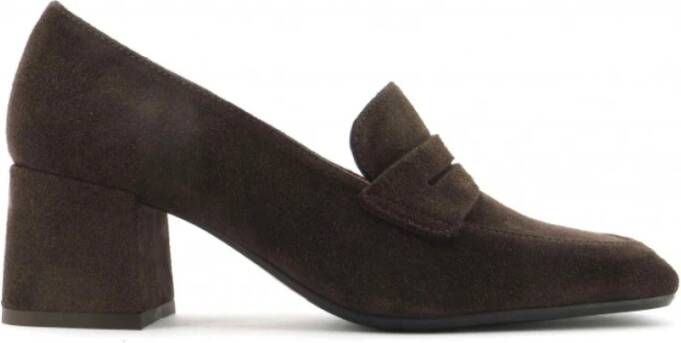 Anna F. Suède Mocassins Slip-On Vierkante Neus