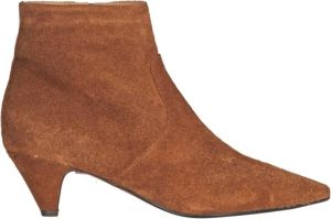 Anna F. Velour Bruciato Stijlvolle Schoenen Bruin Dames