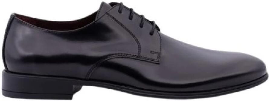 Antica Cuoieria Blauw Geborsteld Kalfsleer Veterschoenen