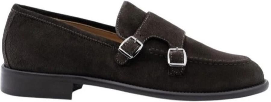 Antica Cuoieria 23070-C-Vs3.Ebony Double-buckle Loafer - Foto 2