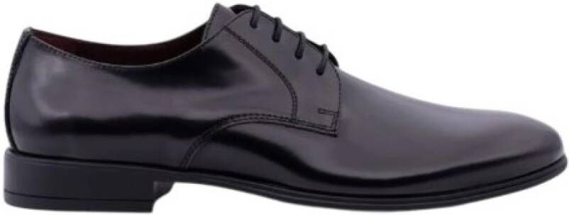 Antica Cuoieria Blauw Geborsteld Kalfsleer Veterschoenen