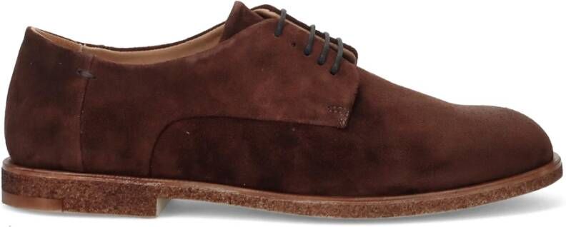 Antica Cuoieria Bruine Suède Derby Schoenen Brown Heren