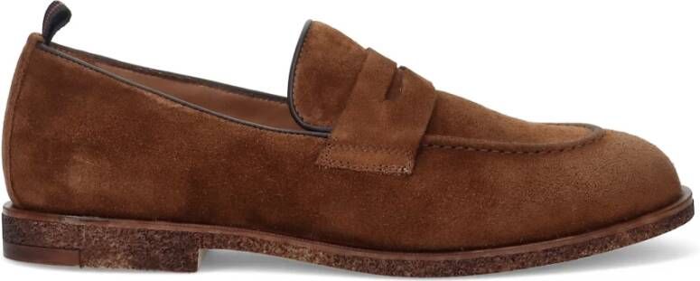 Antica Cuoieria Bruine Suède Mocassin Schoenen Brown Heren