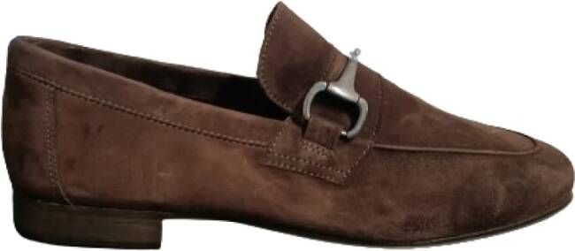 Antica Cuoieria Donkerbruine platte schoenen Brown Heren