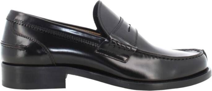 Antica Cuoieria Klassieke Glanzende Zwarte Herenloafers