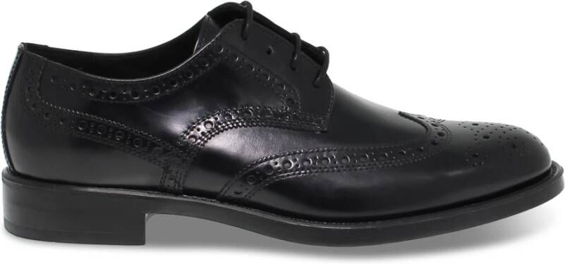 Antica Cuoieria Laced Shoes Black Heren