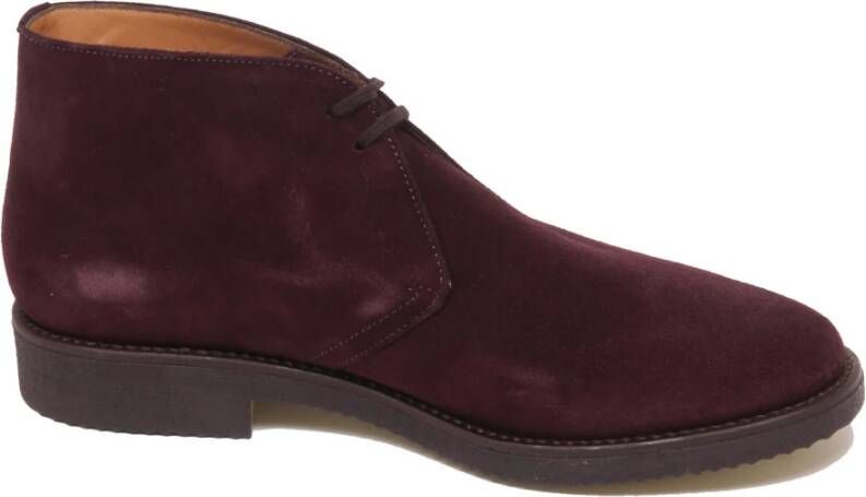 Antica Cuoieria Paarse Pruim Suède Laars Schoen