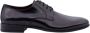 Antica Cuoieria Zwarte platte schoenen Geborsteld kalfsleer Vetersluiting - Thumbnail 1