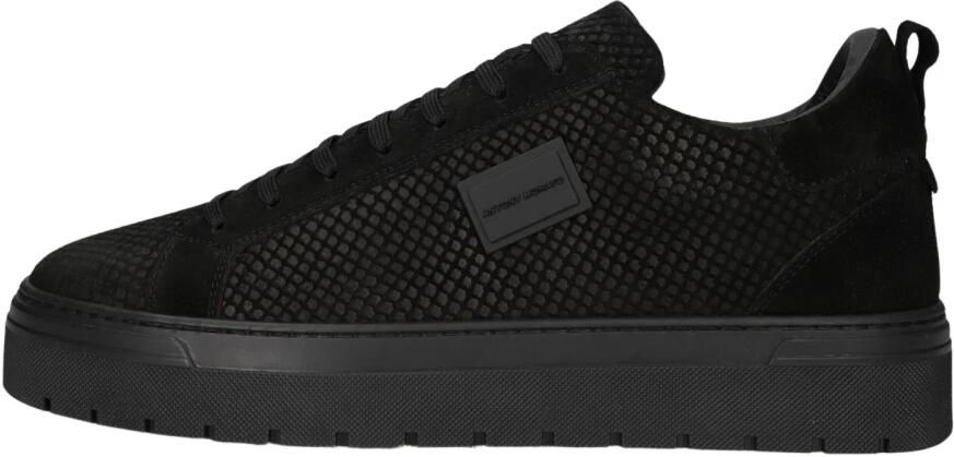 Antony Morato MMFW01934 9000 Black Sneakers Zwart Suede Heren Zwart - Foto 7
