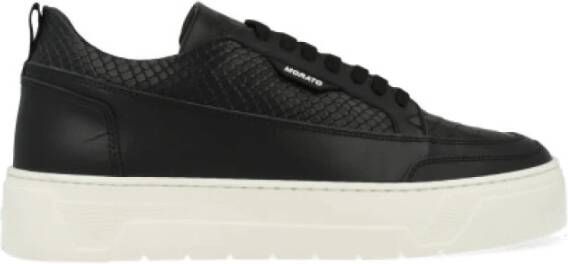 Antony Morato Dierenprint Leren Sneakers Black Heren