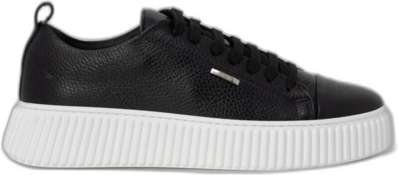 Antony Morato Leren Sneakers Lente Zomer Collectie Black Heren