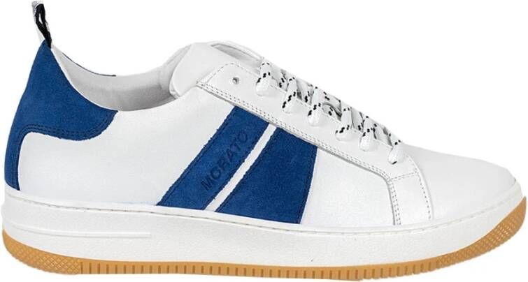 Antony Morato Leren Sneakers met Veters White Heren