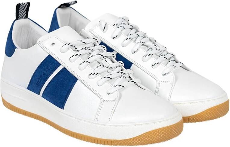 Antony Morato Leren Sneakers met Veters White Heren