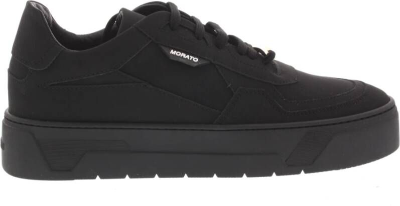 Antony Morato Stijlvolle Italiaanse leren sneaker Black Heren