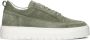 Antony Morato Suede Animal Print Low-Top Sneakers Green Heren - Thumbnail 1