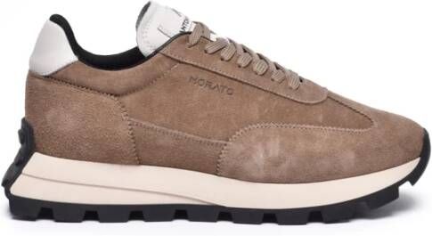 Antony Morato Suede Running Sneakers met Rubberen Zool