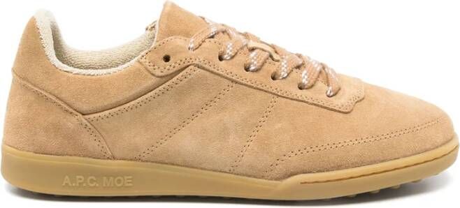 A.p.c. Bruine Veterschoenen met reliëflogo