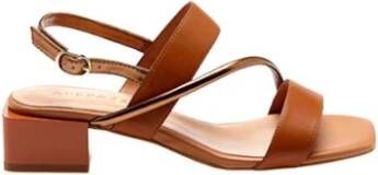 Apepazza Camilla lederen sandalen Bruin Dames